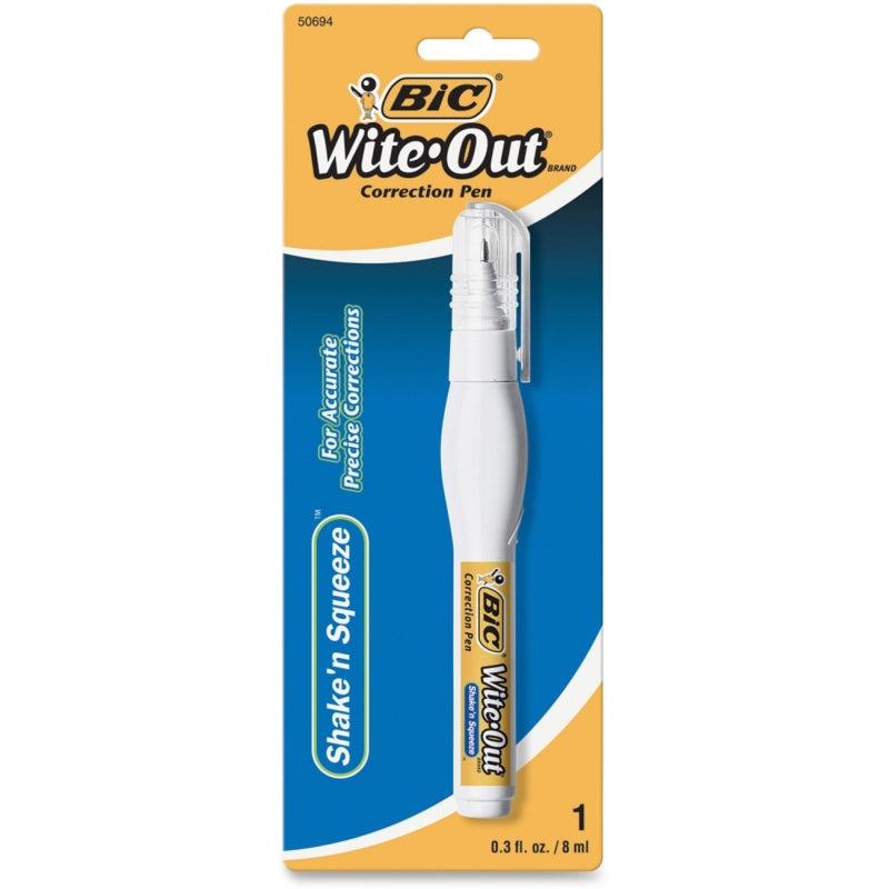BIC Wite-Out Brand Shake 'n Squeeze Correction Pen - 6 Count