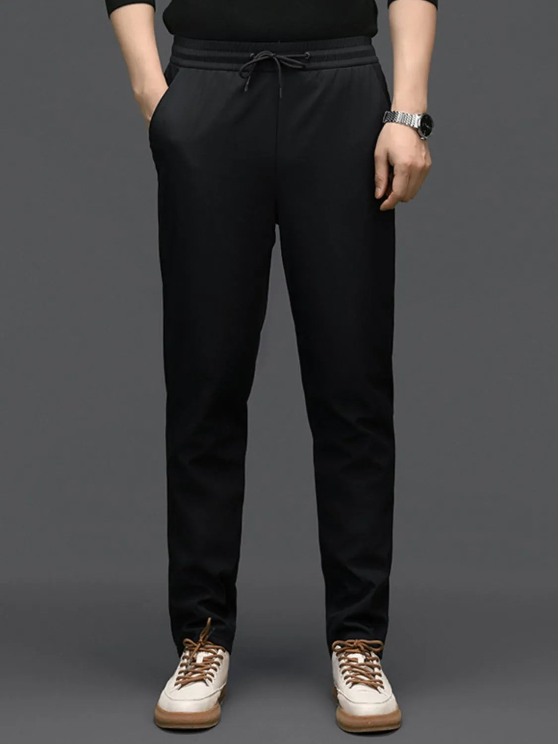 Pantalones Jogger de Talla Grande para Hombre con Cintura Ajustable y Bolsillos