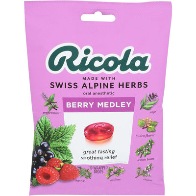 Ricola Berry Medley Drops - Soothing Oral Anesthetic