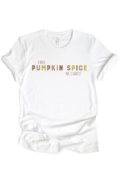 I Hate Pumpkin Spice Baseball Batting Tee