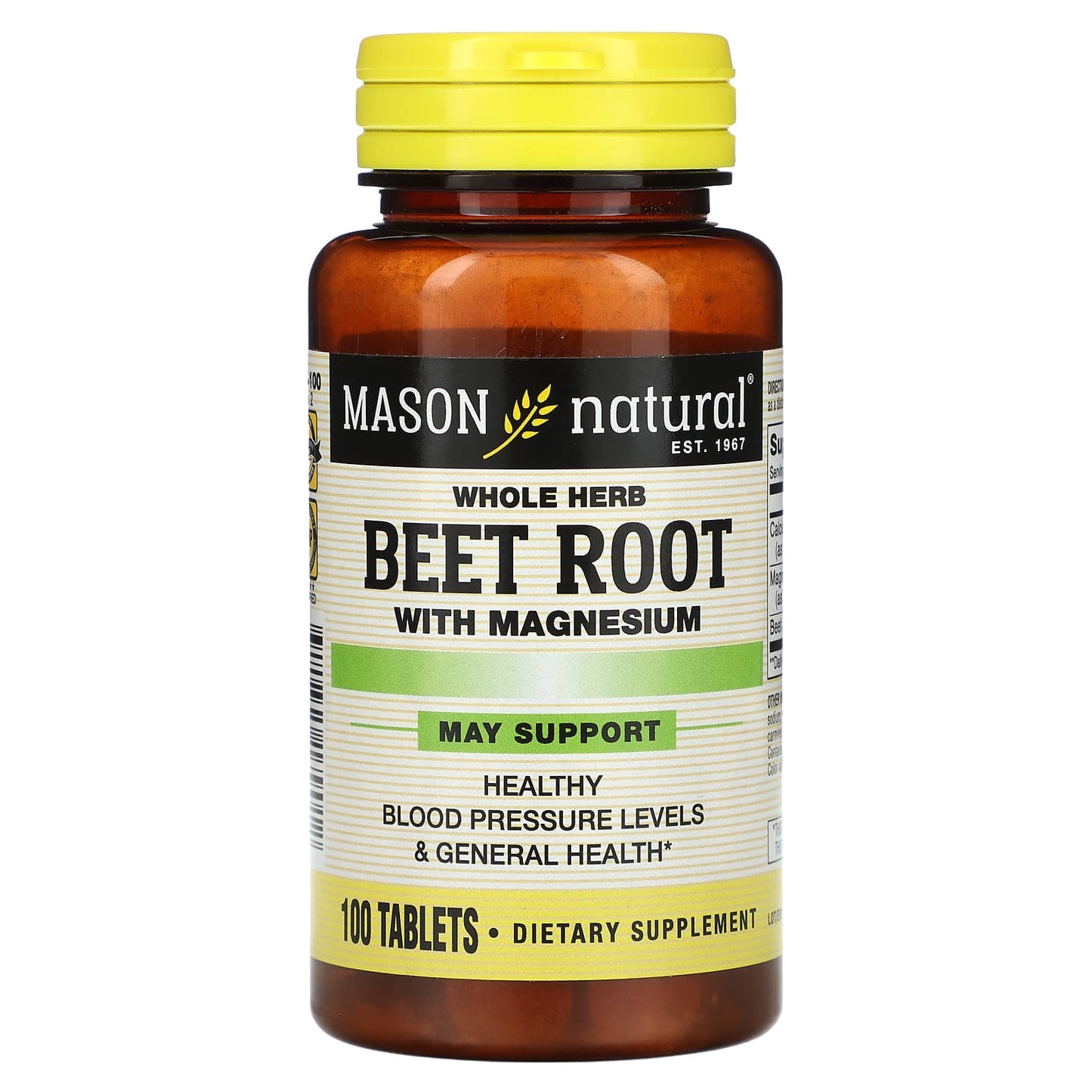 Mason Natural® Beet Root with Magnesium - 500 mg