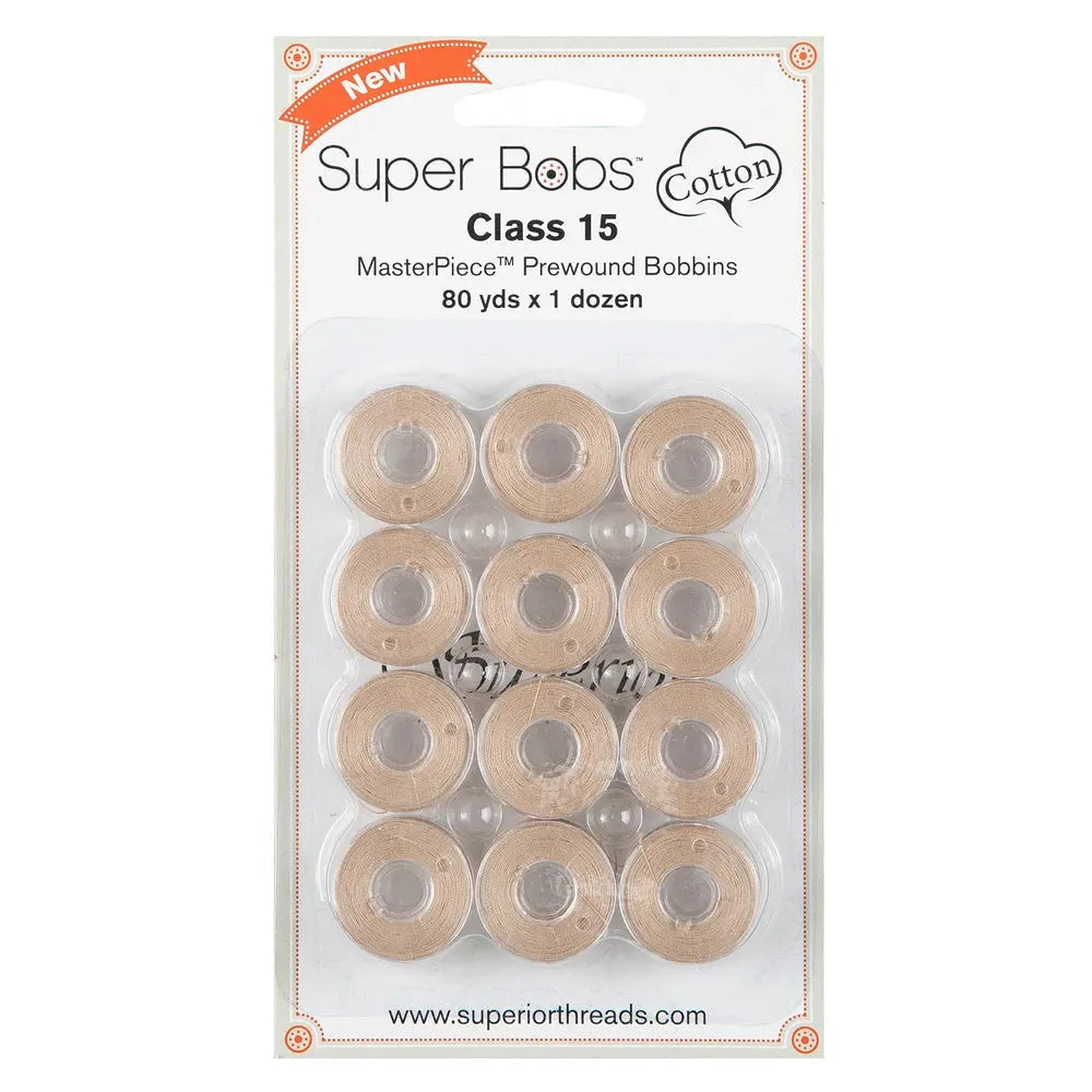 Bobinas Pre-enrolladas de Algodón Super Bobs #154 Sculptor's Clay Paquete de 12