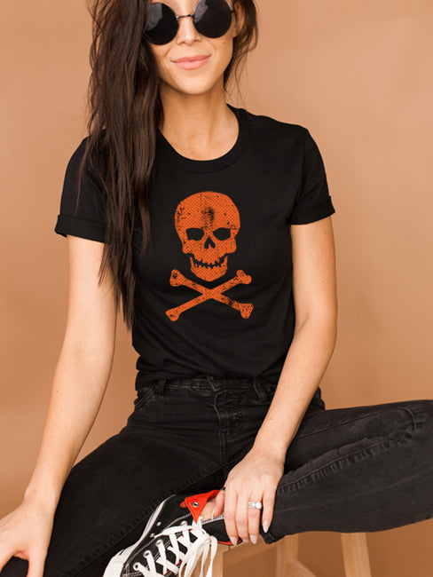 Swiss Dot Skull T-Shirt