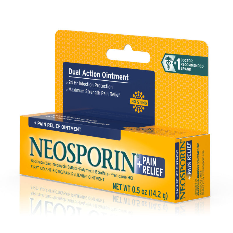 Neosporin Plus Pain Relief Antibiotic Ointment, 0.5 Oz