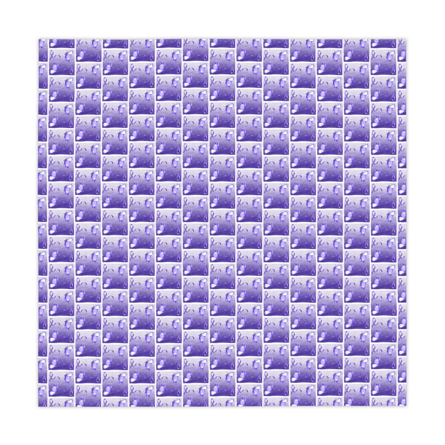 Purple Ribbon Butterfly Tablecloth