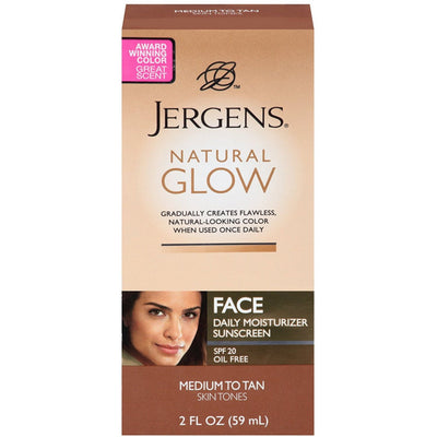 Jergens Natural Glow Daily Facial Moisturizer SPF 20 - 2 Pack