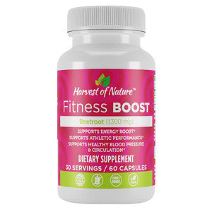 Gélules de Boost de Fitness Harvest of Nature - Saveur Betterave