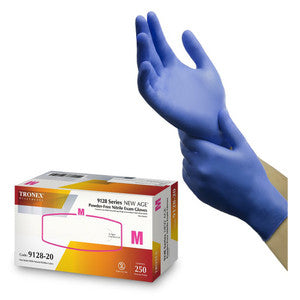 Tronex Age Nitrile Exam Disposable Medical Gloves - Large