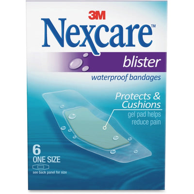 Nexcare Waterproof Blister Bandages, Hydrocolloid Cushion, 6 Count