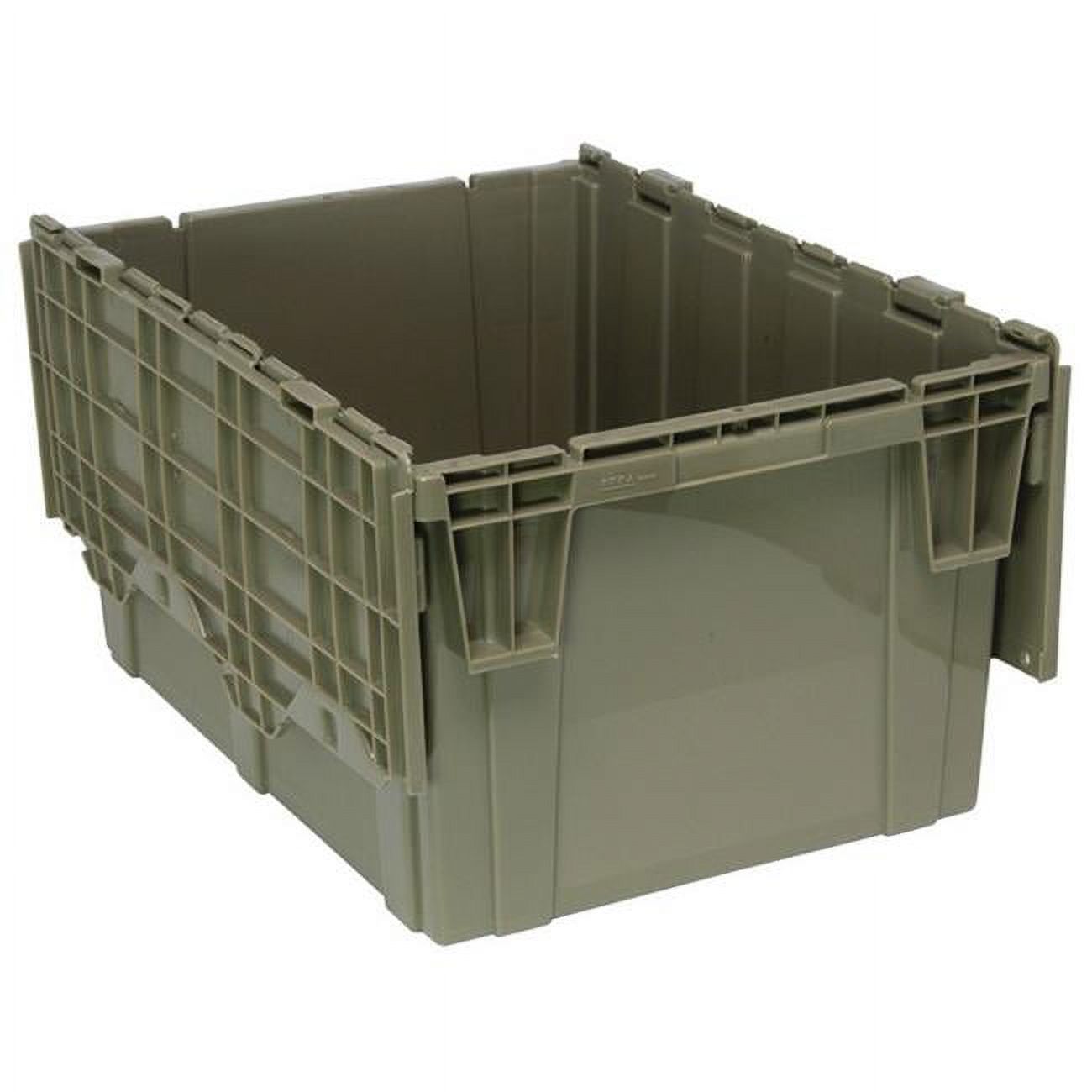 Contenedor con tapa adjunta gris de Quantum Storage Systems