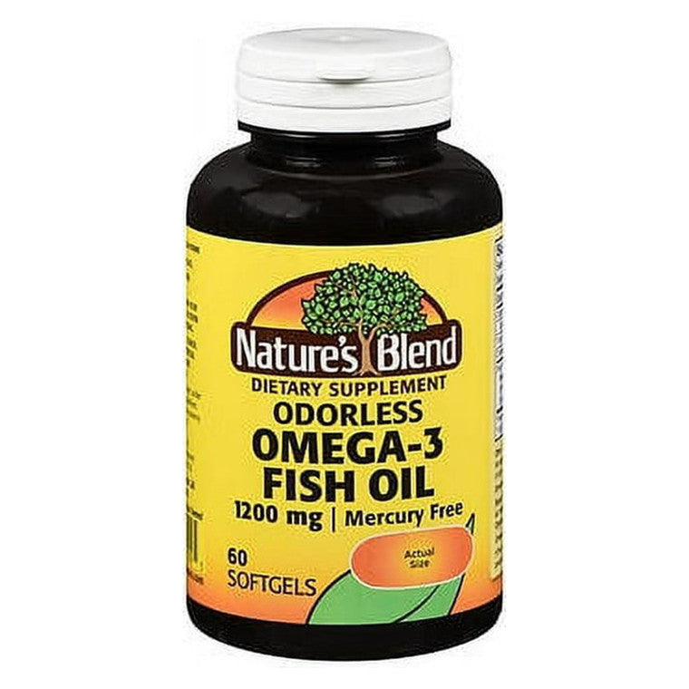 Nature's Blend® Huile de poisson oméga-3 sans odeur en gélules molles