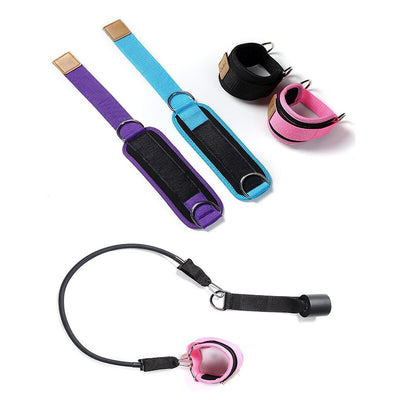 Resistance Bands with Ankle Straps Cuff with Cable for Attachment Booty Butt Thigh Leg Pulley Strap Lifting Fitness Exercise - Korvel