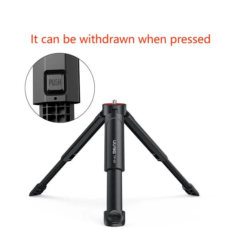 Introduction to Mobile Photography uurig TP-05 Mini Extended Tripod with Phone Clip Tripod - Korvel