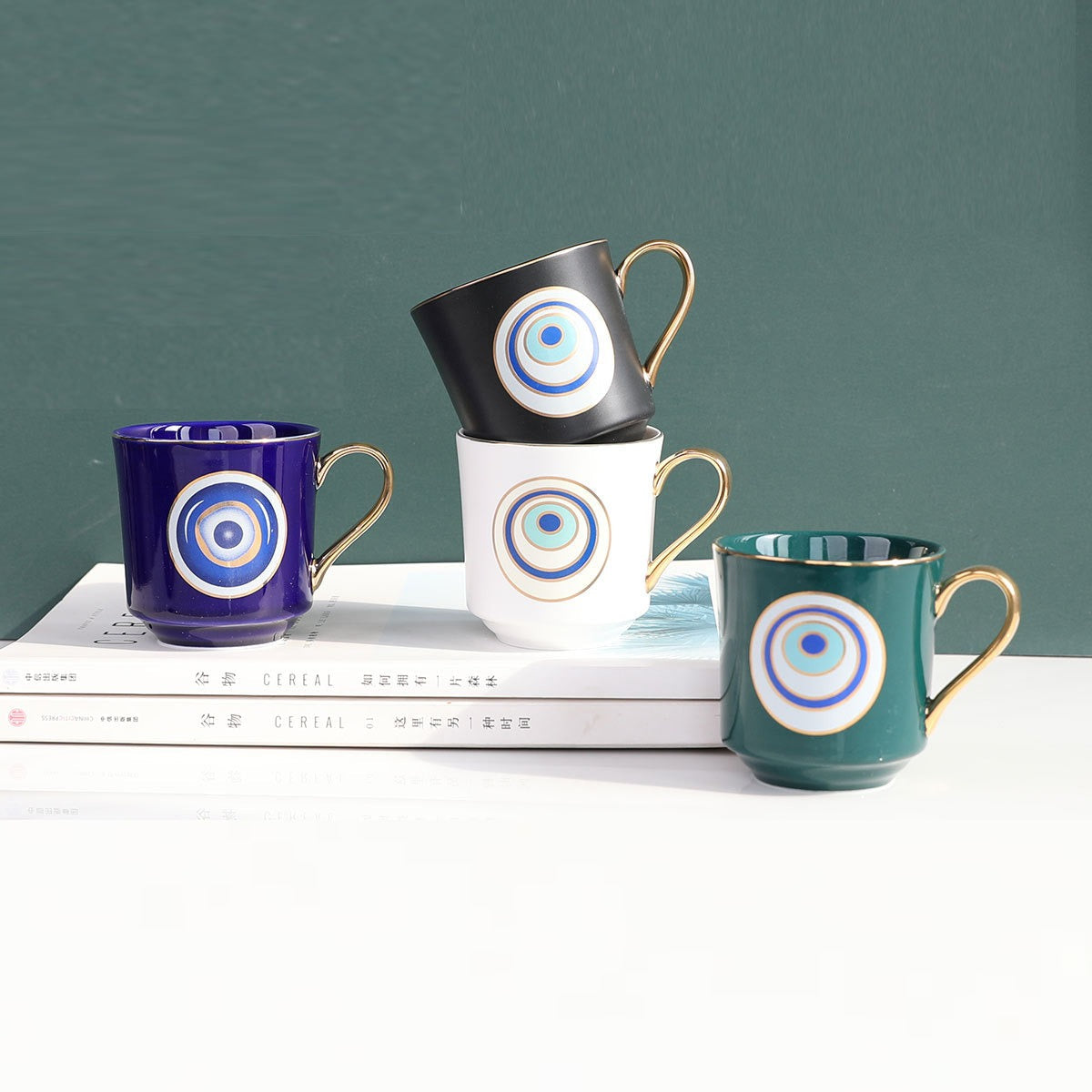 Big eyes mug ceramic water cup ins simple cup - Korvel