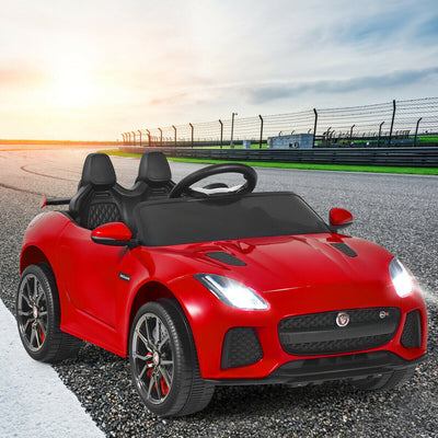 12V Jaguar F-Type SVR Licensed Kids Ride On Car - Red