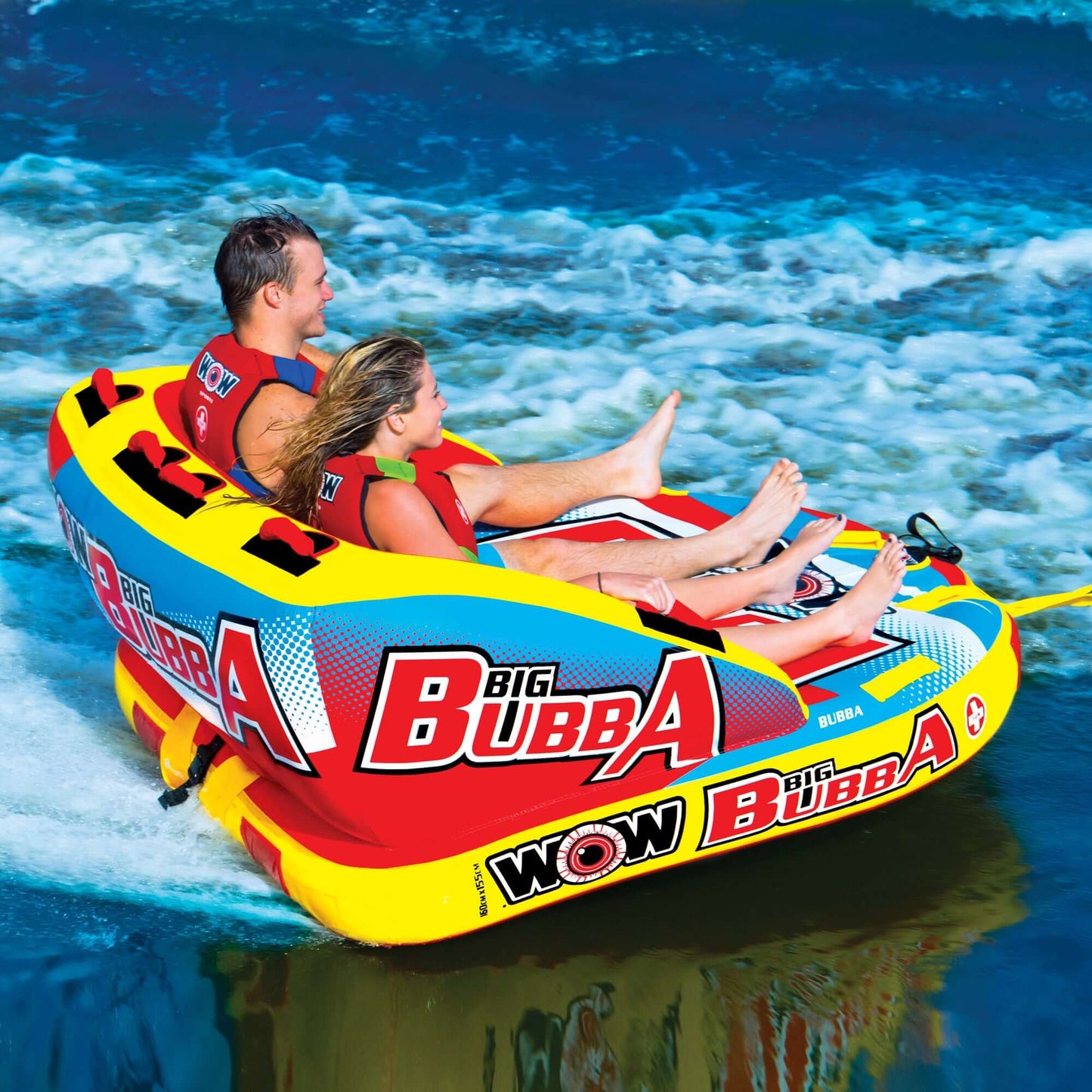 WOW Watersports Big Bubba Hi Vis 2 Person Towable Water Tube