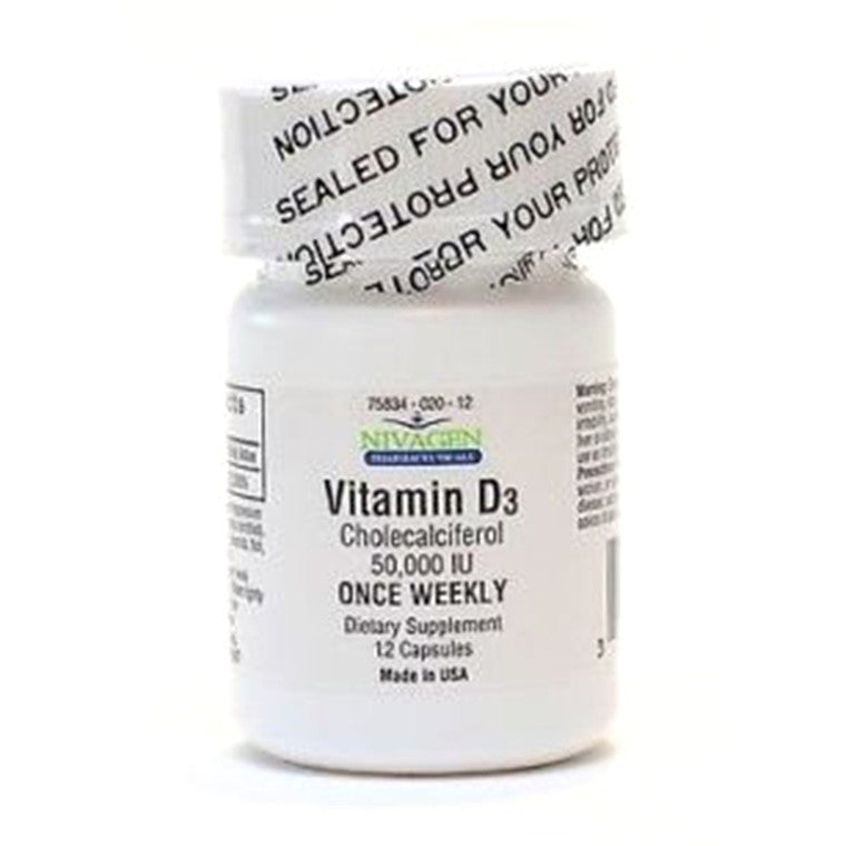 Nivagen® Vitamin D3 (50,000IU) – Premium Cholecalciferol Supplement