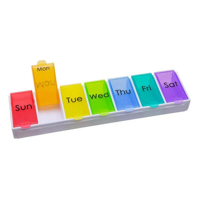 Ezy Dose Pill Organizer in Vibrant Rainbow Colors