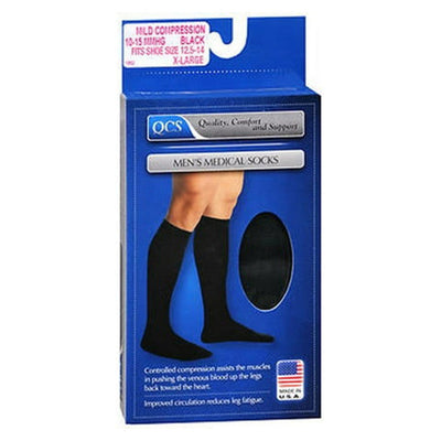 Scott Specialties Men's Mild Compression Knee Socks - 2 Pairs, Black