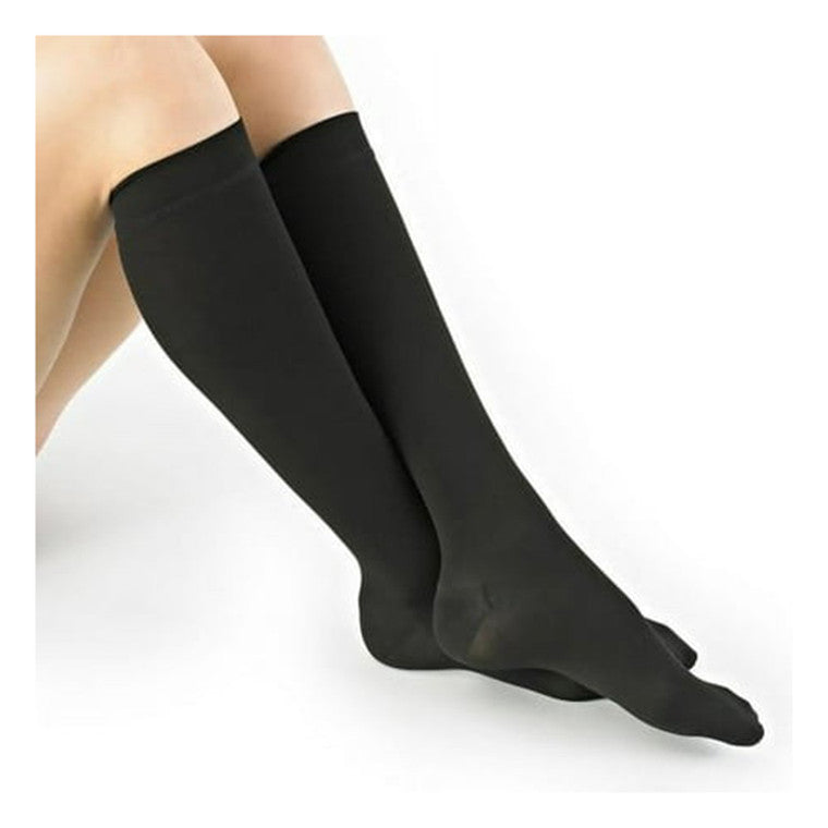 Chaussettes Montantes Microfibre Loving Comfort - Bout Fermé, Noir, Petit