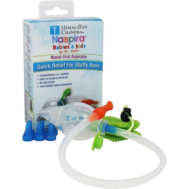 Himalayan Chandra Naspira Nasal-Oral Aspirator for Babies & Kids