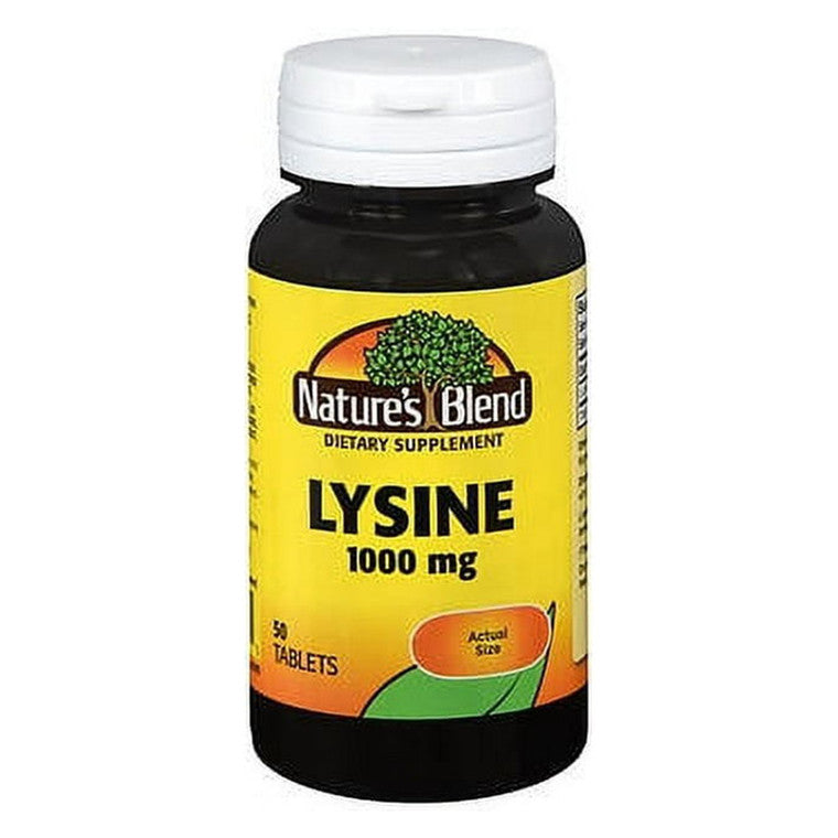 Lysine de Nature's Blend 1000 Mg - 50 Comprimés