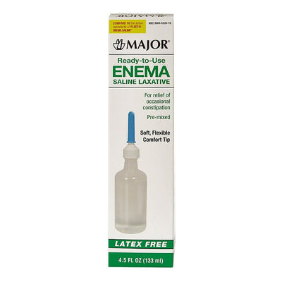 Major Enema Saline Laxative Ready-To-Use - 4.5 Oz