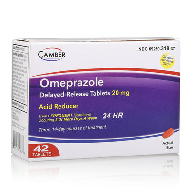 Camber Consumer Care Omeprazole 20 Mg Tablets