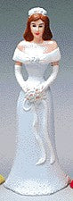 Bridesmaid Figurines - Blue Dress - 4.5" Tall, 12 Count