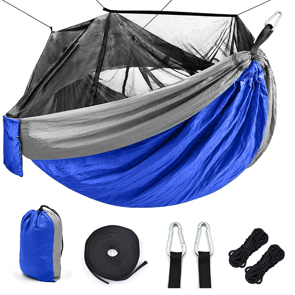 Hamaca de Camping Exterior Premium con Red Antimosquitos