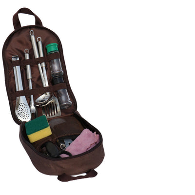 Portable Camping Cooking Utensils Organizer Bag