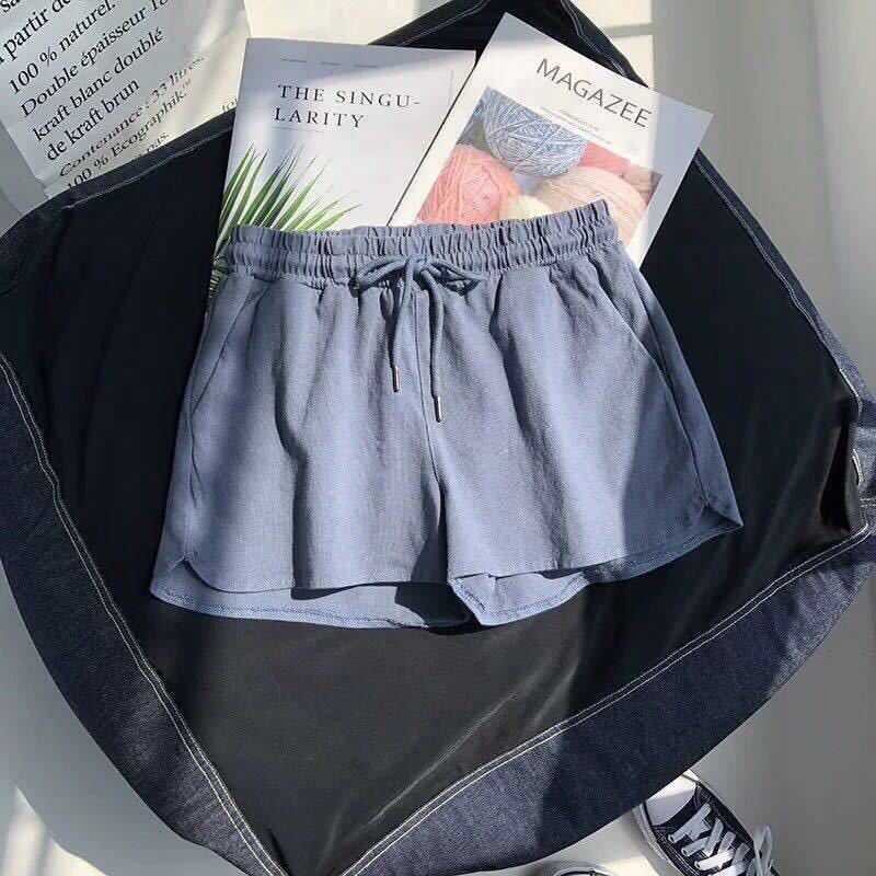 Shorts de sport pour femmes à taille haute et taille élastique