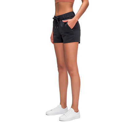 Shorts de sport larges en dentelle pour femmes - Shorts de gym respirants
