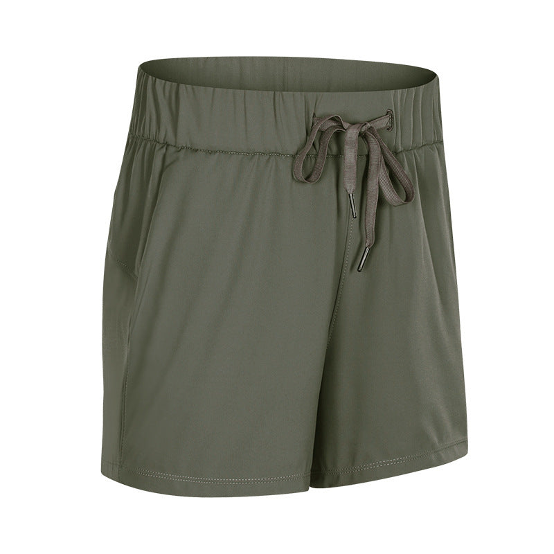 Lace Wide Loose Sports Shorts for Women - Breathable Gym Shorts