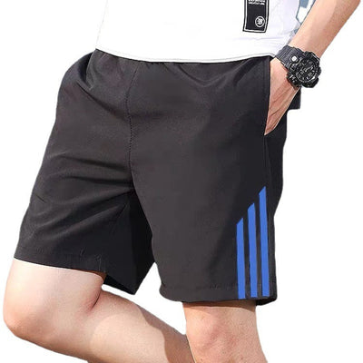 Shorts de sport pour hommes à séchage rapide à trois bandes