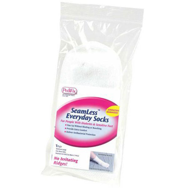 PediFix SeamLess Everyday Crew Socks - Medium/Large