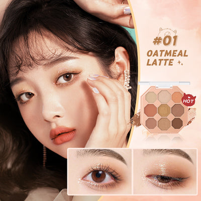 BANXEER Disco de Sombra de Ojos de Nueve Colores - Tonos Brillantes