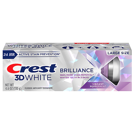 Crest 3D White Brilliance Pasta de Dientes Sabor Menta Vibrante - 4.6 oz