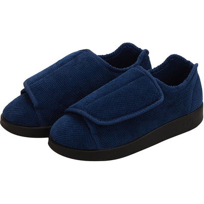Silverts Navy Blue Slippers - Size 11 / 2X-Wide
