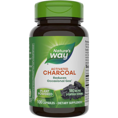 Charbon actif Nature's Way 280 mg - 100 capsules