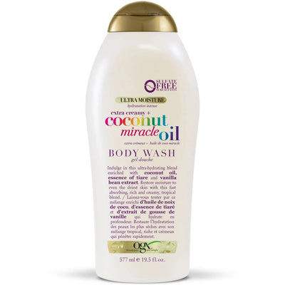 OGX Huile de Coco Miracle Extra Crème Gel Douche - 19,5 Fl Oz