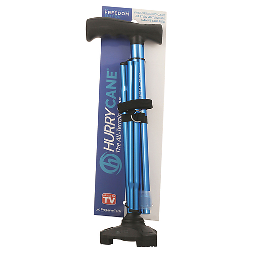 Bastón Plegable HurryCane Freedom Edition con Mango en T, Azul