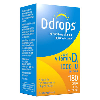 Ddrops Vitamin D3 Liquid Drops - 180 Count