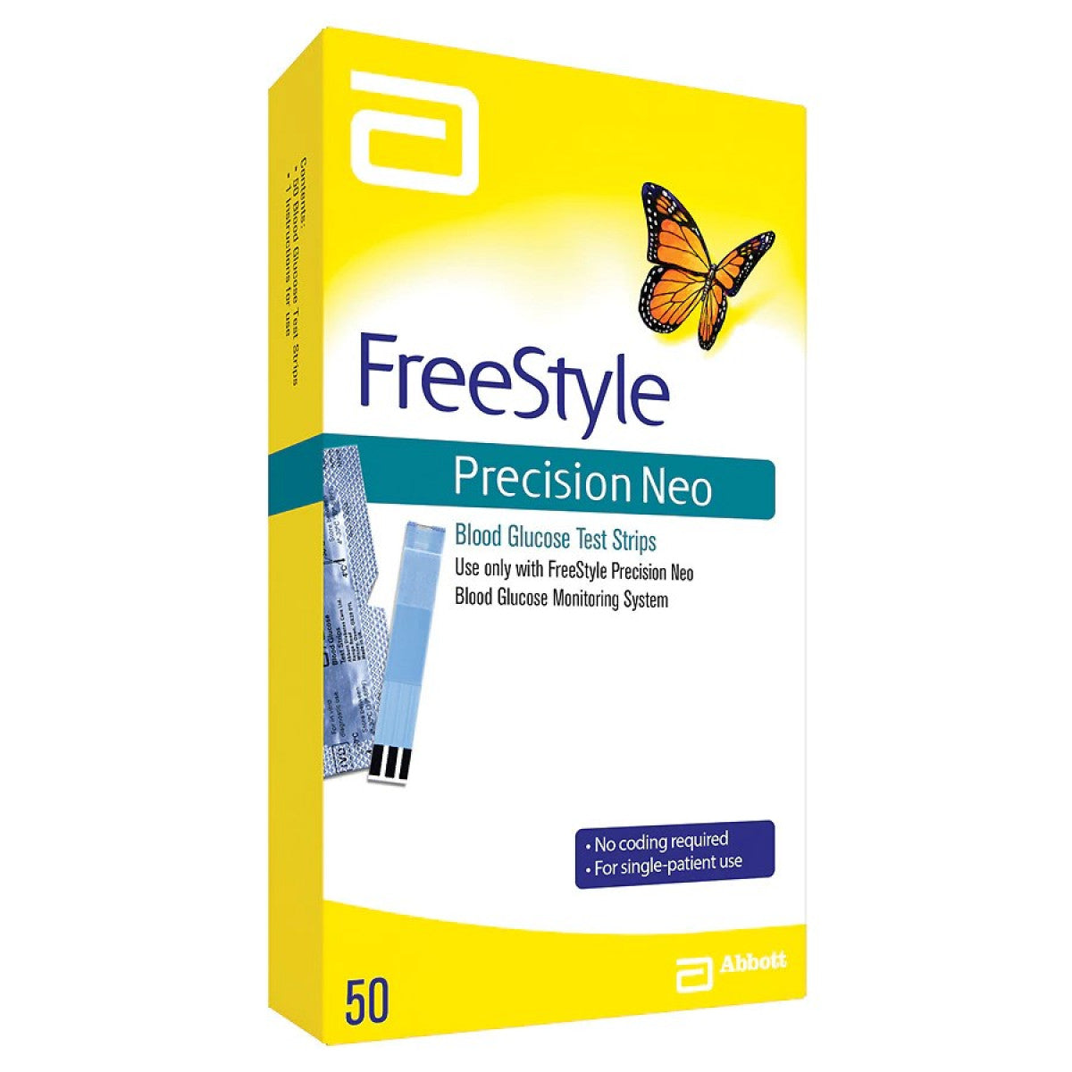 FreeStyle Precision Neo Blood Glucose Test Strips - 50 Count