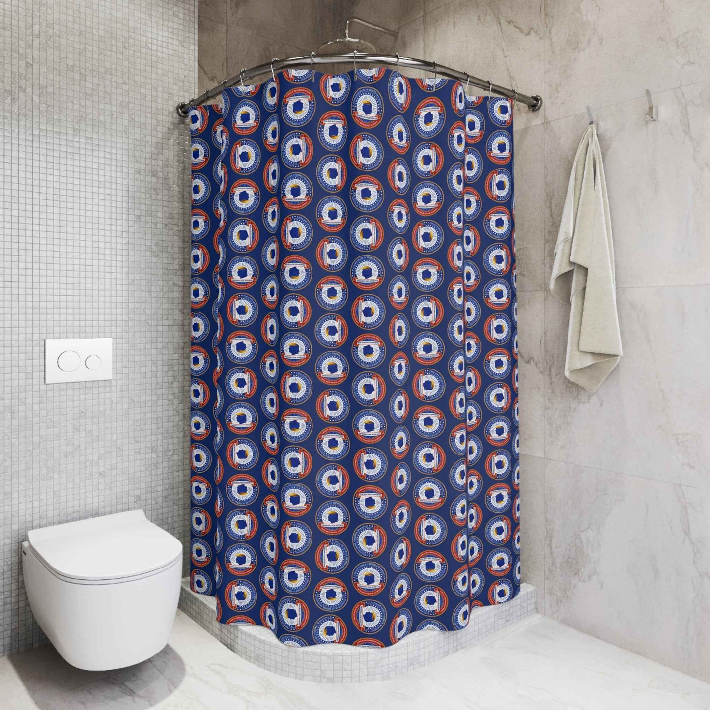 Rideau de douche du Bureau Exécutif des Opérations de Douche – Faux Sceau Patriotique