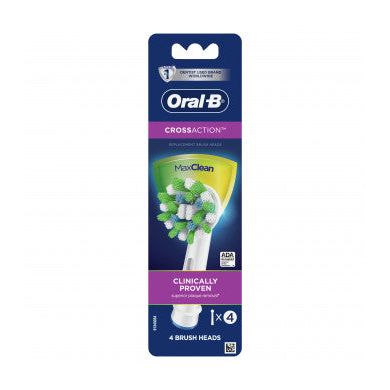 Oral-B CrossAction Electric Toothbrush Replacement Heads - 4 Pack