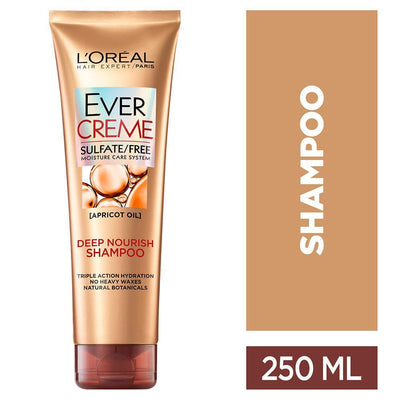 Champú L'Oreal Paris EverCreme Deep Nourish para Cabello Seco, 8.5 oz