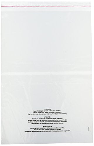 Bolsas de Polietileno Autoadhesivas Uline 14" x 20" - 100 Contenidos