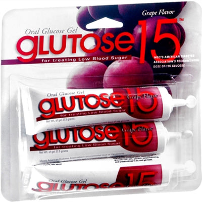 Glutose 15 Oral Grape Flavor Glucose Gel - 45g