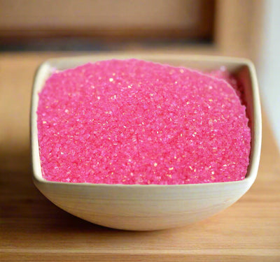 Vibrant Large Crystal Sugar Edible Cake Toppings - 10 Colors